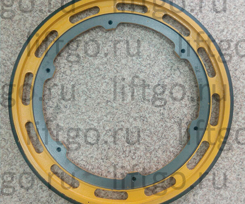 Приводное колесо поручня эскалатора Kone D=497 мм (6 отверстий без резьбы) // Колесо привода поручня D=496мм