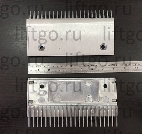 Гребенка эскалатора (алюминий) 22 зуба Schindler, Fujitec, BLT, SJEC, CANNY (левая)